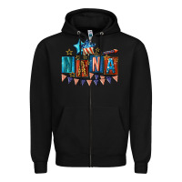 Black American Nana 4th of july Zipper Hoodie - CowGirlArtShop