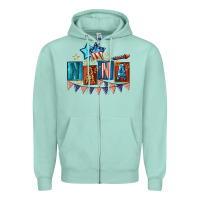 Seafoam American Nana 4th of july Zipper Hoodie - CowGirlArtShop
