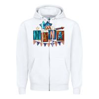 White American Nana 4th of july Zipper Hoodie - CowGirlArtShop