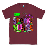 Burgundy one spooky nurse Classic Tee - Zillion Design Studio