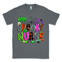 Charcoal Heather one spooky nurse Classic Tee - Zillion Design Studio