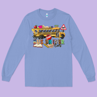 Best Bus Driver Ever Long Sleeve Tee Designed By Texasbilliewilder