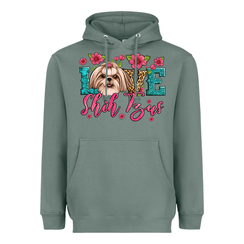 Love Shih Tzus Heavyweight Hoodie by JahusDesignShop | Teevron