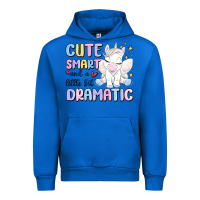 Cobalt cute smart and a little bit dramatic Urban Hoodie - MaliasSmallBusiness