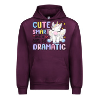 Mauve Wine cute smart and a little bit dramatic Urban Hoodie - MaliasSmallBusiness