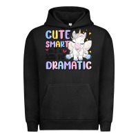 Pigment Black cute smart and a little bit dramatic Urban Hoodie - MaliasSmallBusiness
