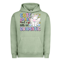 Pigment Oil Green cute smart and a little bit dramatic Urban Hoodie - MaliasSmallBusiness