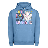 Pigment Pebble Blue cute smart and a little bit dramatic Urban Hoodie - MaliasSmallBusiness
