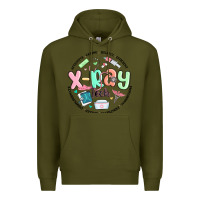 Army Green x ray tech Premium Hoodie - MaliasSmallBusiness
