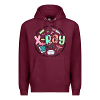 Burgundy x ray tech Premium Hoodie - MaliasSmallBusiness