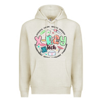 Oatmeal Heather x ray tech Premium Hoodie - MaliasSmallBusiness