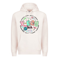 Pale Pink x ray tech Premium Hoodie - MaliasSmallBusiness