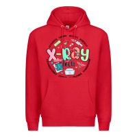 Red x ray tech Premium Hoodie - MaliasSmallBusiness