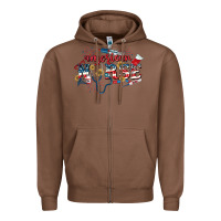 Chestnut American Nurse 4th of July Zipper Hoodie - CowGirlArtShop