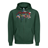 Sports Green American Nurse 4th of July Zipper Hoodie - CowGirlArtShop