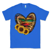True Royal western sunflowers heart Classic Tee - RanaPortraitStore