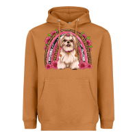 Meerkat shih tzu floral rainbow Heavyweight Hoodie - JahusDesignShop