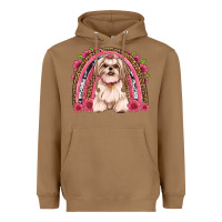 Toasted Coconut shih tzu floral rainbow Heavyweight Hoodie - JahusDesignShop