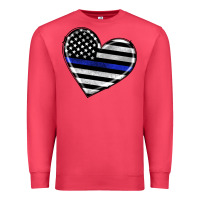 Cardinal american thin blue line flag Premium Sweatshirt - Artiststas