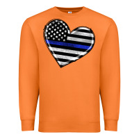 Carrot american thin blue line flag Premium Sweatshirt - Artiststas