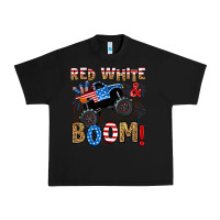 Black red white boom monster truck Urban Heavy Tee - RanaPortraitStore