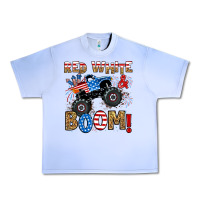 Grape Ice red white boom monster truck Urban Heavy Tee - RanaPortraitStore