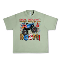 Oil Green red white boom monster truck Urban Heavy Tee - RanaPortraitStore