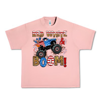 Salmon red white boom monster truck Urban Heavy Tee - RanaPortraitStore