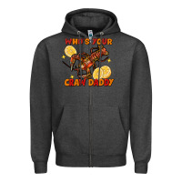 Charcoal Heather crawfish who's your craw daddy Zipper Hoodie - FaDigitalArtStudio