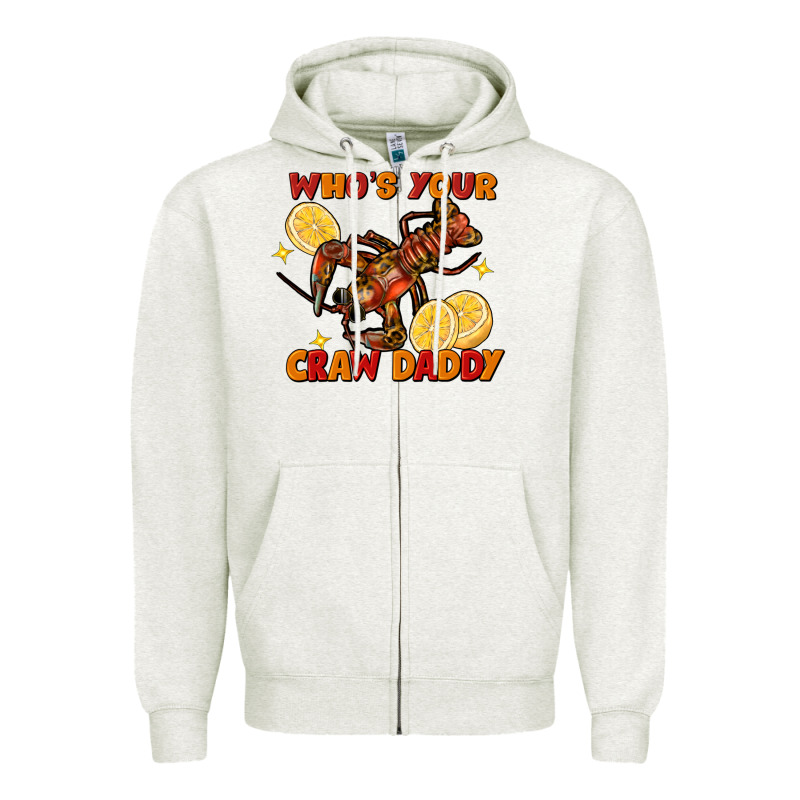 Crawfish Who's Your Craw Daddy Zipper Hoodie by FaDigitalArtStudio | Teevron