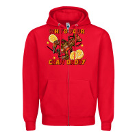 Red crawfish who's your craw daddy Zipper Hoodie - FaDigitalArtStudio