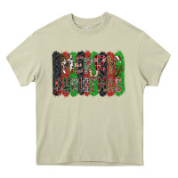 Mossy Merry Christmas Heavy Core Tee - CowhideDigitalArt