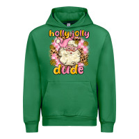 Emerald holly jolly dude Urban Hoodie - MaliasSmallBusiness