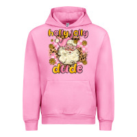 Fuchsia Pink holly jolly dude Urban Hoodie - MaliasSmallBusiness