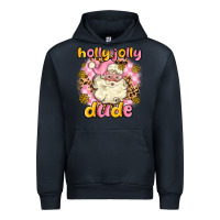 Navy holly jolly dude Urban Hoodie - MaliasSmallBusiness