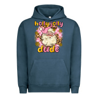 Pigment Midnight Navy holly jolly dude Urban Hoodie - MaliasSmallBusiness