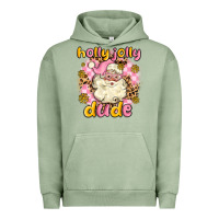 Pigment Oil Green holly jolly dude Urban Hoodie - MaliasSmallBusiness