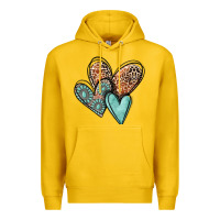Lemon western love hearts Premium Hoodie - MaliasSmallBusiness