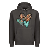 Smoke western love hearts Premium Hoodie - MaliasSmallBusiness
