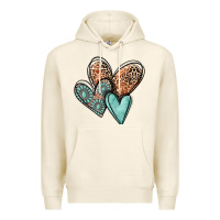 Tofu western love hearts Premium Hoodie - MaliasSmallBusiness