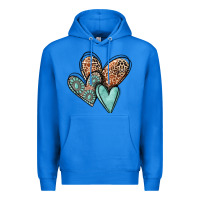 True Royal western love hearts Premium Hoodie - MaliasSmallBusiness