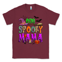 Burgundy one spooky mama Classic Tee - Zillion Design Studio