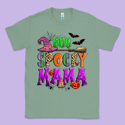One Spooky Mama Classic Tee Designed By Zillion Design Studio