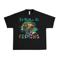 Black i'd rather be fishing Urban Heavy Tee - RanaPortraitStore