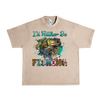 French Oak i'd rather be fishing Urban Heavy Tee - RanaPortraitStore