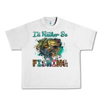 Lunar Rock i'd rather be fishing Urban Heavy Tee - RanaPortraitStore