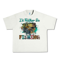 Pistachio i'd rather be fishing Urban Heavy Tee - RanaPortraitStore