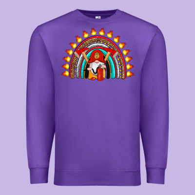 Firefighter Gnomes Rainbow Premium Sweatshirt Designed By Artiststas