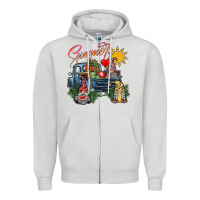 Dove Grey summer Zipper Hoodie - SublimationCraftShop