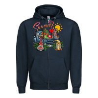 Navy summer Zipper Hoodie - SublimationCraftShop